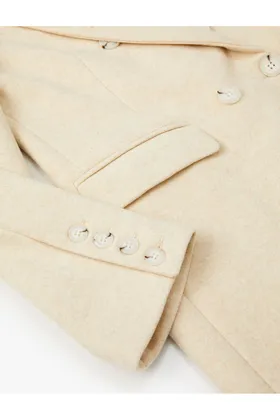 کت بلند دکمه دار جیب دو سینه با جزئیات 4WAK00150EW