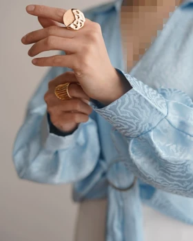 شومیز ساتن پایین حلقه