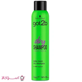 شامپو خشک گات تو بی (سبز) مدل extra fresh حجم 200 میل