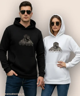 هودی مردانه و زنانه اصیل ایرانی طرح کوروش بزرگ کد 1005