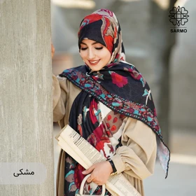 روسری نخ پنبه سیمرغ