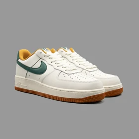 نایکی ایرفورس 1 بژ/سبز Nike Air Force 1 Beige/Green