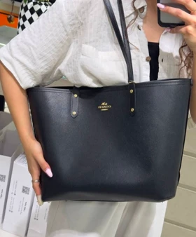 کیف زنانه توت بگ برند کوچ Coach های کپی مدل پرمیوم مشکی کلاسیک کد 153