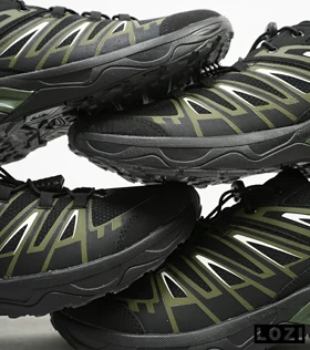 کفش کتانی مشکی سبز Salomon X ULTRA