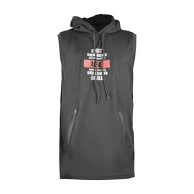 ست رکابی کلاهدار و شلوارک اسپرت یو اف سی مدل HS-3H1337 مشکی