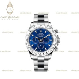 ساعت مچی رولکس دیتونا سیلور صفحه سرمه ای Rolex Daytona