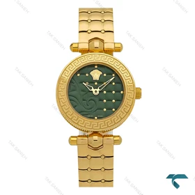 ساعت ورساچه زنانه Micro Vanitas طلایی صفحه سبز Versace-7903-L