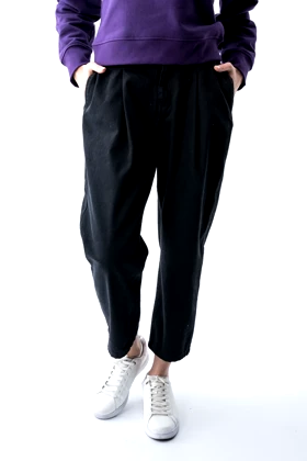 شلوارکتان پیلی دار پشت کش زنانه