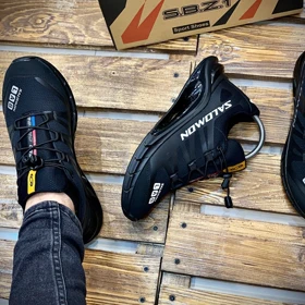 کتانی مردانه رنگ مشکی مدل سالامون salomon کد 6740