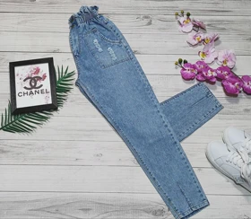 شلوار جین مدل مام فیت کد 10143