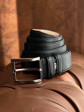 کمربند چرم طبیعی فلوتر مشکی b120