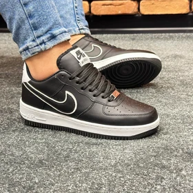 کتانی نایک ایرفورس مردانه nike air force رنگ مشکی زیره سفید