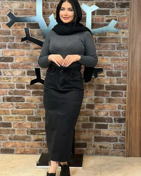 دامن جین بلند