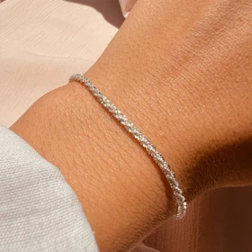 دستبند نقره زنانه مدل خاویاری