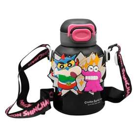 بطری و تراول ماگ کرایون شین چان بچگانه مدل Hero ظرفیت 0.48 لیتر