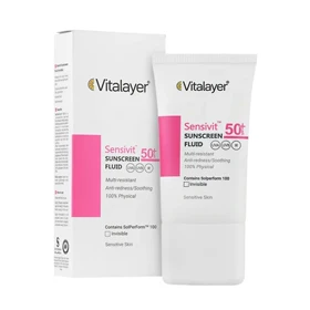 فلوئید ضد آفتاب SPF50 سنسی ویت ویتالیر 50 میل(قیمت قدیم)