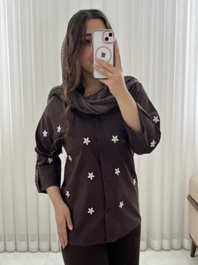 مانتو زنانه طرح بابونه کد 632