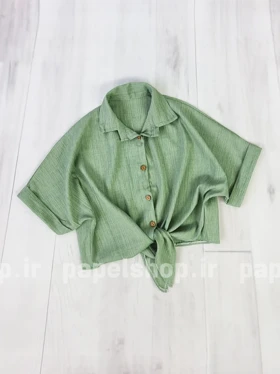 شومیز کراپ گره‌ای کراش