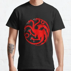 تیشرت house of the dragon طرح Red Dragon Classic T-Shirt کد 195929