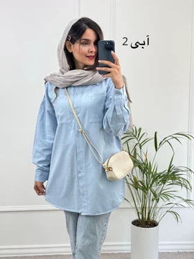 مانتو کتان پنبه پاپلی ( دارای ایراد جزئی )