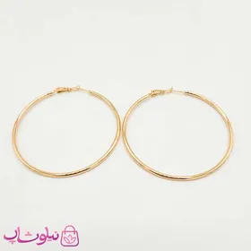 گوشواره حلقه‌ای ساده بزرگ ژوپینگ