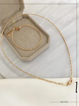 گردنبند پیچ دو لاین