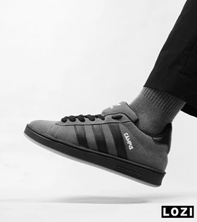 کفش کتانی مردانه طوسی مشکی ADIDAS Campus