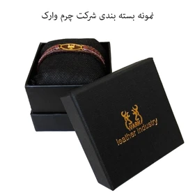 دستبند چرم وارک طرح نماد آبان مدل پرهام کد rb65