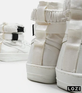کفش کتانی ساق‌دار مردانه سفید NIKE AIRFORCE AF1