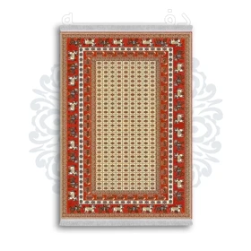 *جدید* فرشینه از جنس پارچه شانل مخمل ترک طرح فانتزی برند دفه کد 144