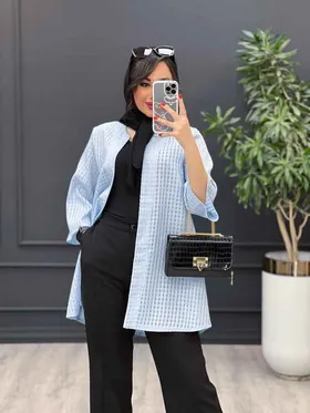 مانتو حصیری یقه گرد