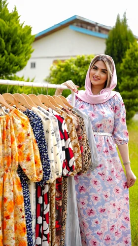 پیراهن یقه قایقی