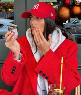 کلاه وارداتی قرمز ny