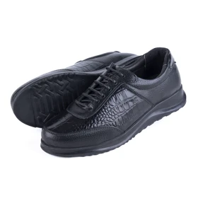 کفش چرم زنانه مدل فانوس بندی کروکو