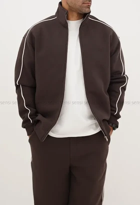 ست مردانه سویشرت شلوار گرم دارکد20000045