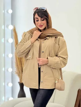 بارانی ژیله جیب‌دار