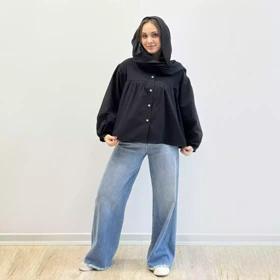 شومیز چین‌دار 1003490