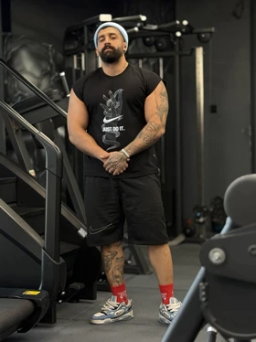 رکابی نایک حلقهای وست مشکی nike