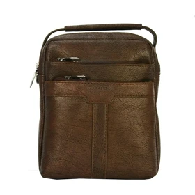 کیف رودوشی چرمی گوگانا مدل GOOGANA - GOOG404 (قهوه ای)