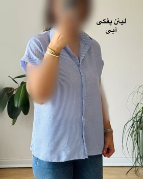 شومیز آستین کوتاه پفکی