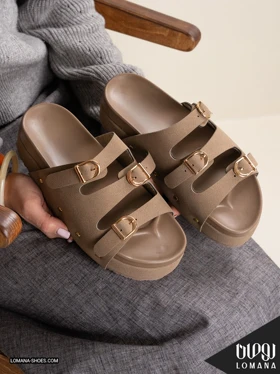 اسلیپر سه سگک لژدار لومانا - کد 2811