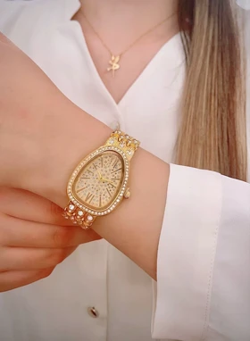 ساعت زنانه لوکس برند Bvlgari نگین‌دار
