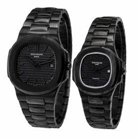 ست ساعت پتک فیلیپ تمام مشکی مدل Patek 6037-S