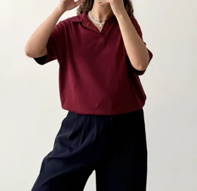 پلوشرت اورسایز زنانه | Oversize Polo Shirt