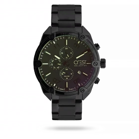 ساعت مچی مردانه کرست بند استیل مشکی کد Crest 6312/1