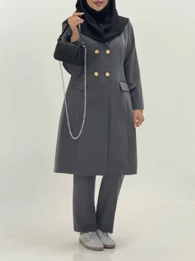 3583-مانتو شلوار اداری فیونا