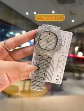 ساعت زنانه نگین‌دار پتلک فیلیپ نقره ای