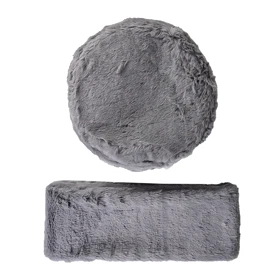 کلاه و شال گردن پشمی روسی (طوسی)