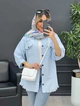 مانتو آستین پیله پایین ریش