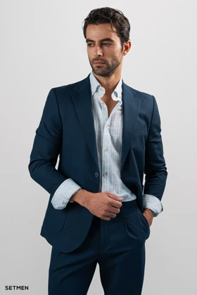 کت تک مردانه نیم آستر جیب پاکتی